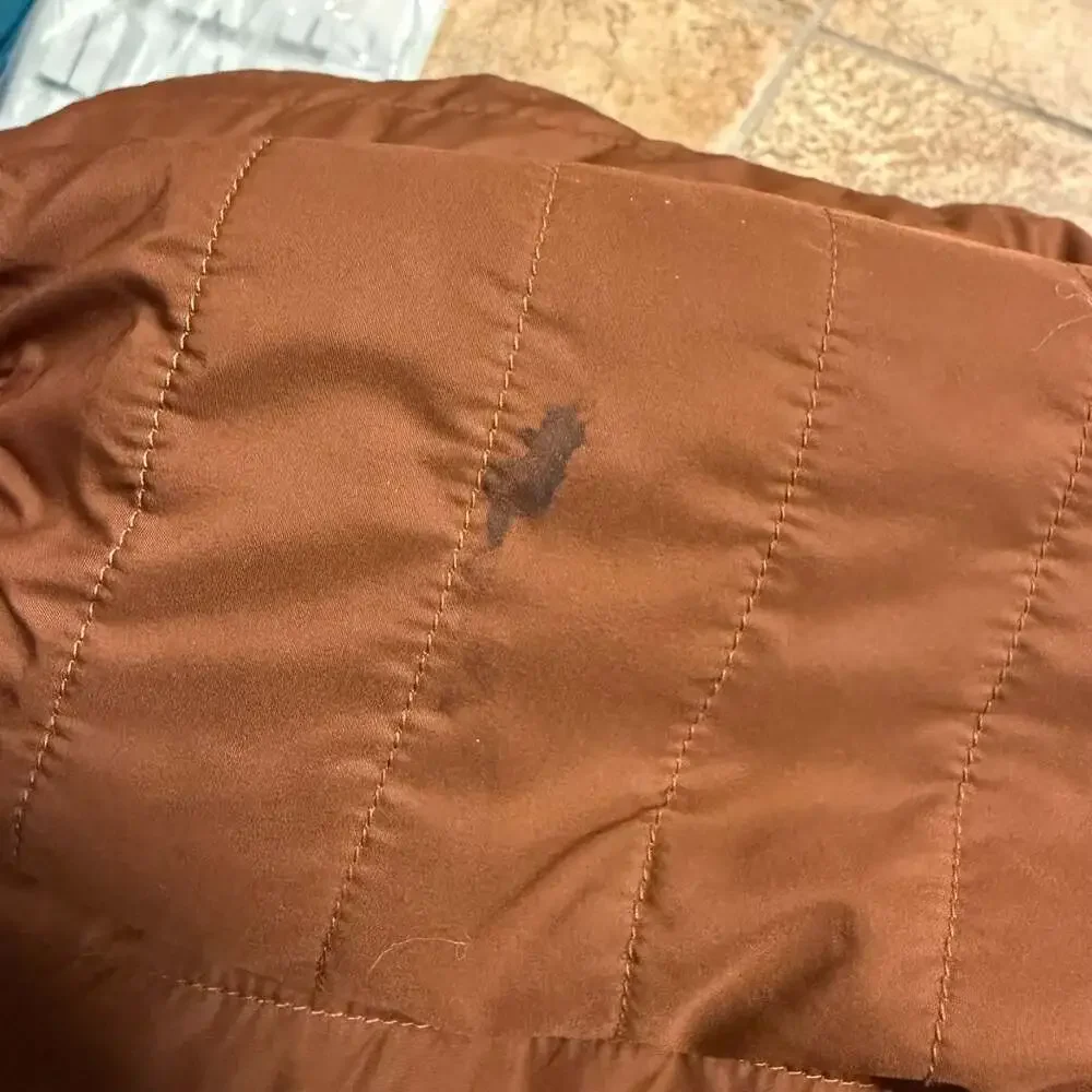 L.L.Bean Toddler Size 3T Brown Hooded Fleece-Lined Puffer Jacket